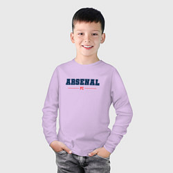 Лонгслив хлопковый детский Arsenal FC Classic, цвет: лаванда — фото 2