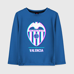 Детский лонгслив Valencia FC в стиле Glitch