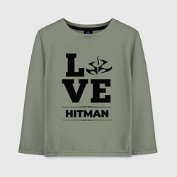 Лонгслив хлопковый детский Hitman Love Classic, цвет: авокадо