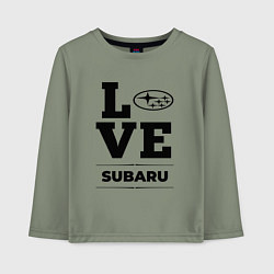 Детский лонгслив Subaru Love Classic