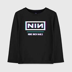Детский лонгслив Nine Inch Nails Glitch Rock
