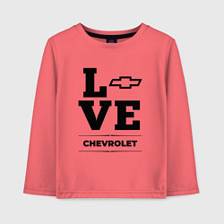 Лонгслив хлопковый детский Chevrolet Love Classic, цвет: коралловый