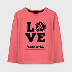 Лонгслив хлопковый детский Yamaha Love Classic, цвет: коралловый