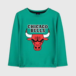 Лонгслив хлопковый детский Chicago Bulls, цвет: зеленый