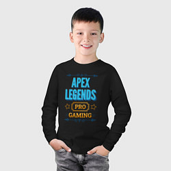 Лонгслив хлопковый детский Игра Apex Legends pro gaming, цвет: черный — фото 2