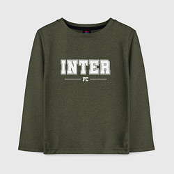 Детский лонгслив Inter football club классика