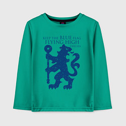Лонгслив хлопковый детский FC Chelsea Lion, цвет: зеленый