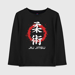Детский лонгслив Jiu-jitsu red splashes