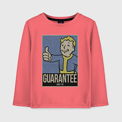 Лонгслив хлопковый детский Vault guarantee boy, цвет: коралловый