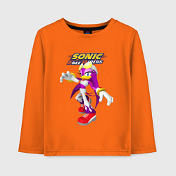 Лонгслив хлопковый детский Sonic - ласточка Вейв - Free riders, цвет: оранжевый