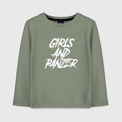 Детский лонгслив Girls und Panzer logo