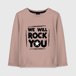 Детский лонгслив We rock you