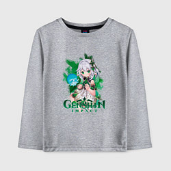 Лонгслив хлопковый детский Нахида Малая властительница Кусанали, цвет: меланж