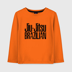 Лонгслив хлопковый детский Bazilian Gracie Jiu-Jitsu, цвет: оранжевый