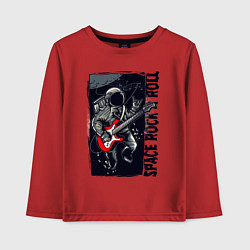 Детский лонгслив Космонавт с гитарой