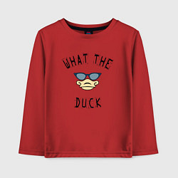 Детский лонгслив What The Duck?