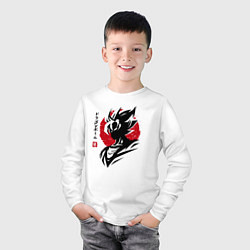 Лонгслив хлопковый детский Жемчуг Дракона - Сон Гоку - Hero, цвет: белый — фото 2