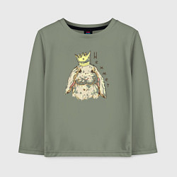Лонгслив хлопковый детский Корона не жмёт, цвет: авокадо