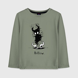 Лонгслив хлопковый детский Hollow пустой, цвет: авокадо