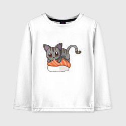 Детский лонгслив Sushi cat