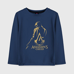 Лонгслив хлопковый детский Assassins creed 15 лет, цвет: тёмно-синий