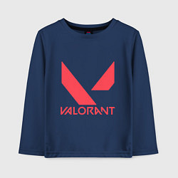 Детский лонгслив Valorant - logo