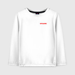 Лонгслив хлопковый детский Arasaka uniform, цвет: белый