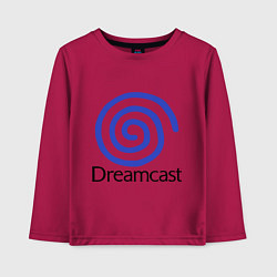 Лонгслив хлопковый детский Sega dreamcast, цвет: маджента