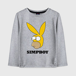 Лонгслив хлопковый детский Simpboy - rabbit Homer, цвет: меланж