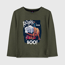 Детский лонгслив Rawr boo