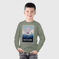 Лонгслив хлопковый детский Kikis delivery service poster, цвет: авокадо — фото 2