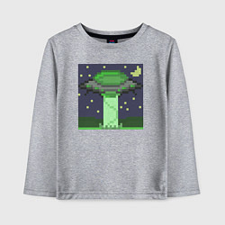 Лонгслив хлопковый детский Ufo night, цвет: меланж
