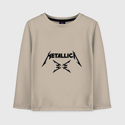Лонгслив хлопковый детский Metallica, цвет: миндальный