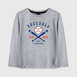Детский лонгслив Чемпионы бейсбола