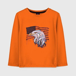 Лонгслив хлопковый детский American eagle, цвет: оранжевый