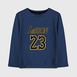 Лонгслив хлопковый детский Lebron 23, цвет: тёмно-синий