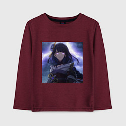 Лонгслив хлопковый детский Raiden love, цвет: меланж-бордовый