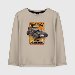 Детский лонгслив Старый американский хот род
