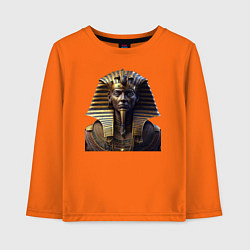 Лонгслив хлопковый детский Египетский фараон, цвет: оранжевый