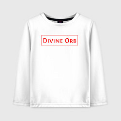 Лонгслив хлопковый детский Divine Orb дроп в Path of Exile, цвет: белый