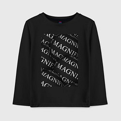 Лонгслив хлопковый детский Magnificent, цвет: черный