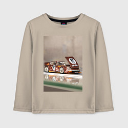 Лонгслив хлопковый детский Datsun KAIDO Fairlady Z Dark Red JDM, цвет: миндальный