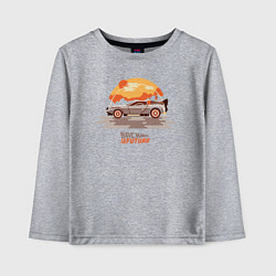 Лонгслив хлопковый детский Back to the future, цвет: меланж