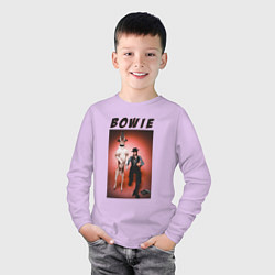 Лонгслив хлопковый детский David Bowie Diamond Dogs, цвет: лаванда — фото 2