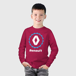Лонгслив хлопковый детский Renault в стиле Top Gear, цвет: маджента — фото 2