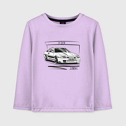 Лонгслив хлопковый детский Toyota Supra MK3, цвет: лаванда