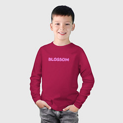 Лонгслив хлопковый детский B L O S S O M, цвет: маджента — фото 2