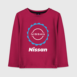 Лонгслив хлопковый детский Nissan в стиле Top Gear, цвет: маджента