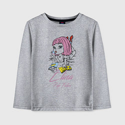 Лонгслив хлопковый детский Elina - pulp fiction, цвет: меланж