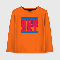 Лонгслив хлопковый детский Run Detroit Pistons, цвет: оранжевый